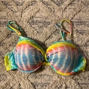 Rainbow Twist Bikini Top